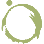 The Pens of the Earth logo: a rough green circle.